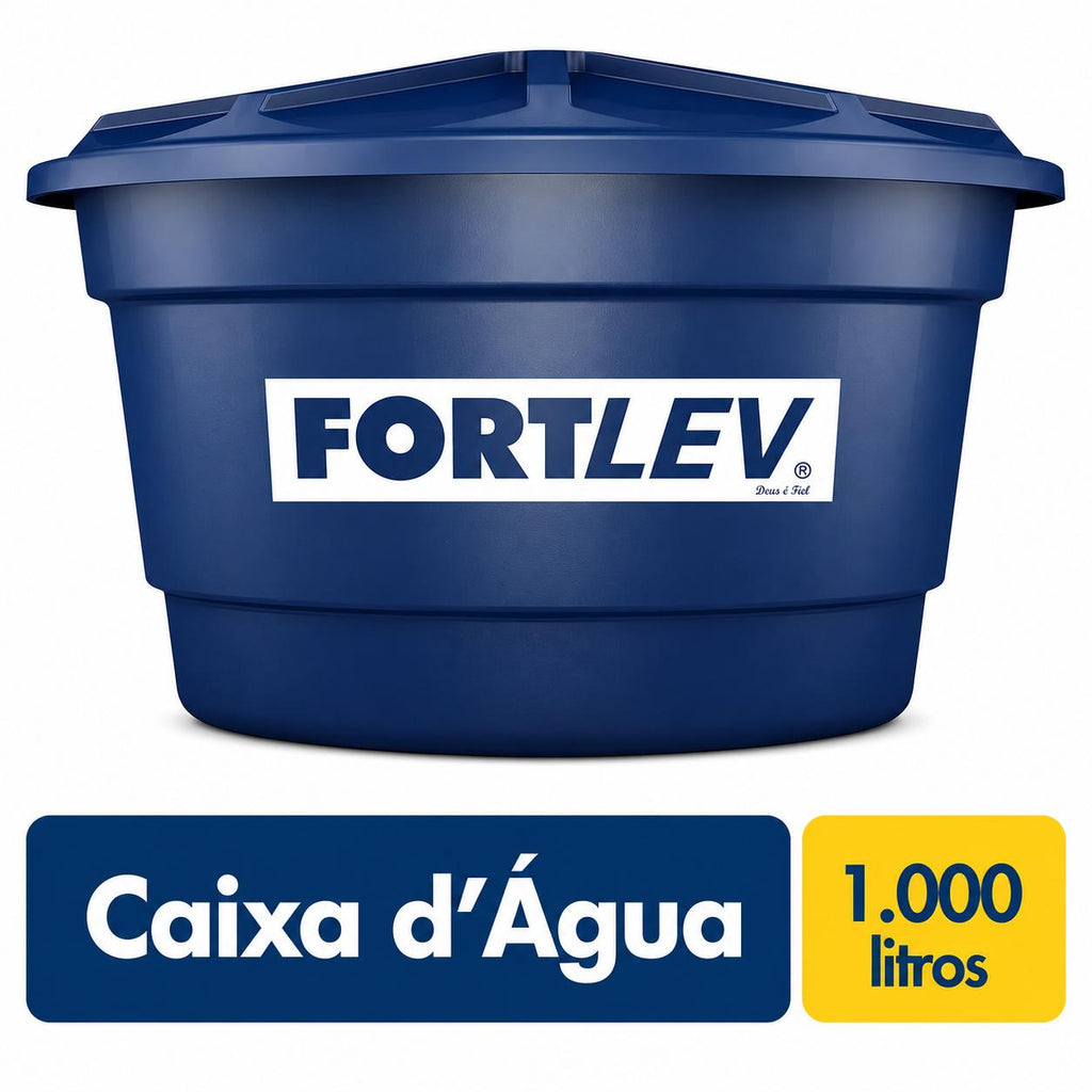 Caixa D água Fortlev 1000l Azul Vertical