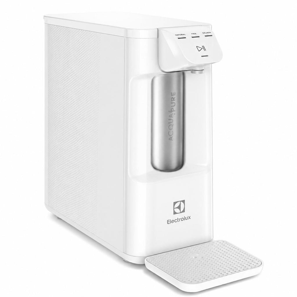 Purificador de Água Gelada Fria e Natural Eletronico Placa Compacto Electrolux PE12B com Filtro Carvão 6 meses ou 3000L Painel